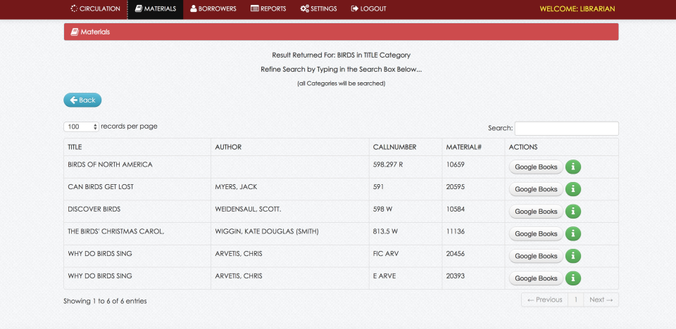 screenshot of Auto Librarian